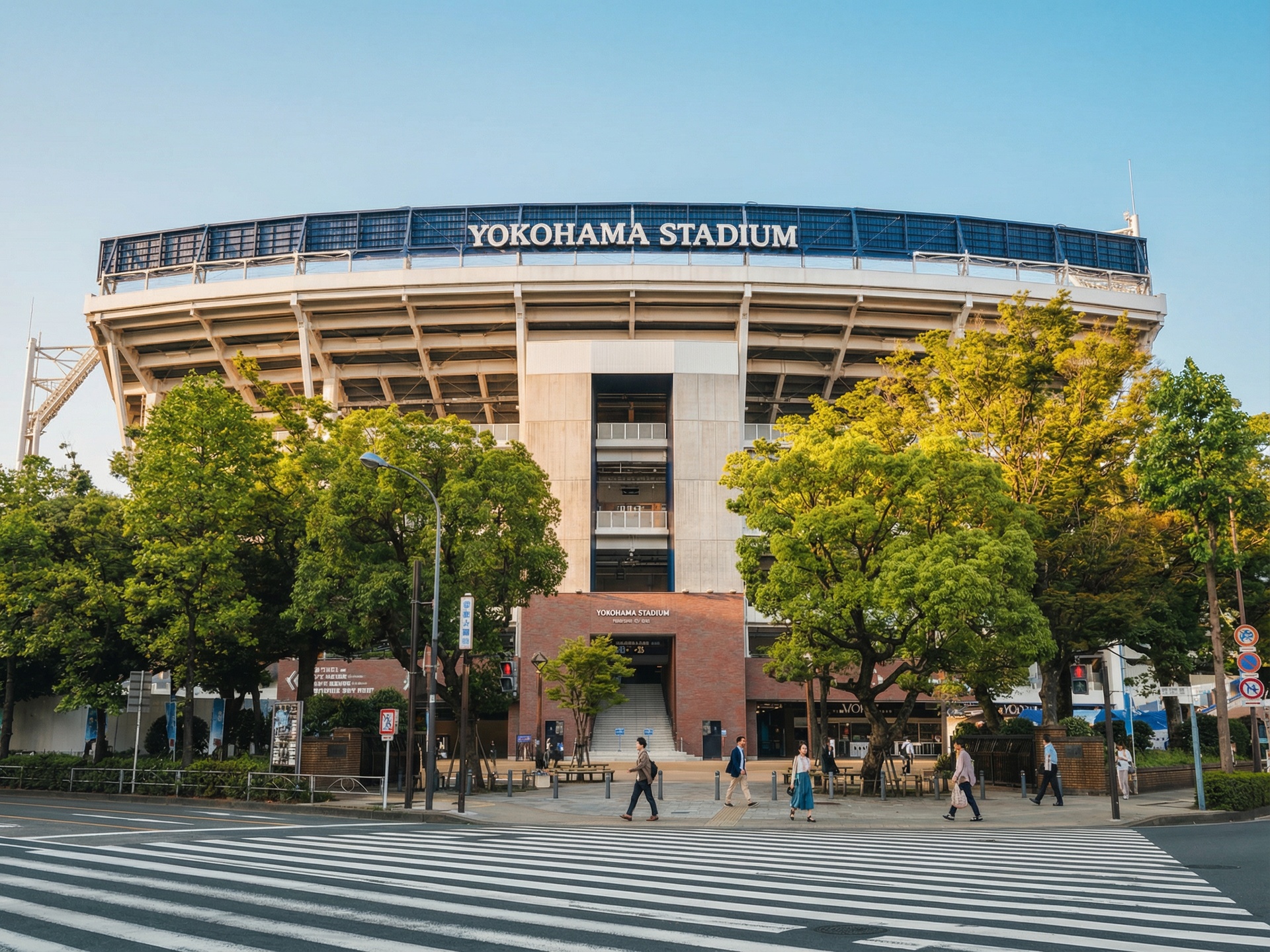 横浜スタジアム周辺（関内駅南口エリア）の街並み